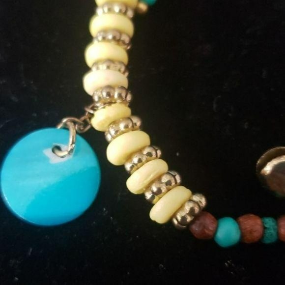 Bracelet Type Nepal Beads Stones Metal Thread - Picture 3 of 6